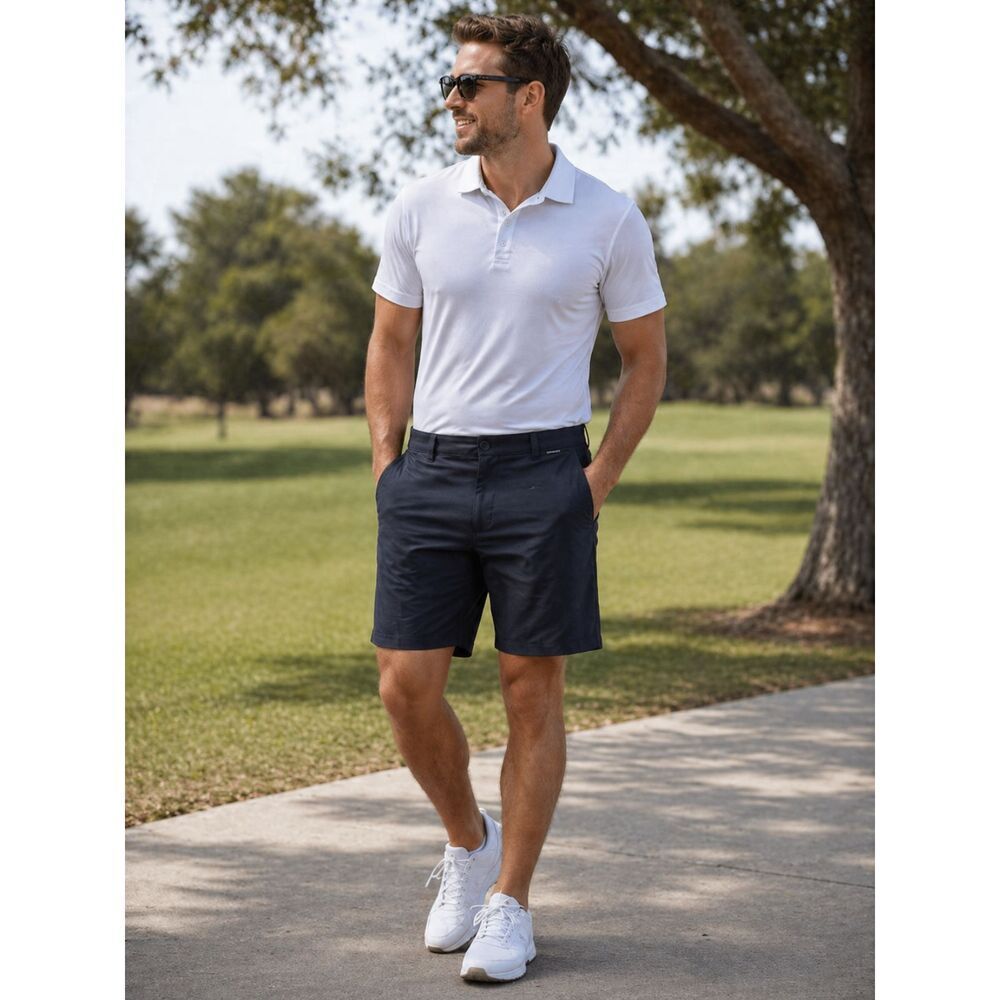 7 Diamonds Dynamic Performance Shorts Navy Blue Mens Size 29 Athletic